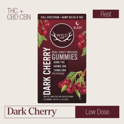 Dark Cherry THC:CBD:CBN Gummies