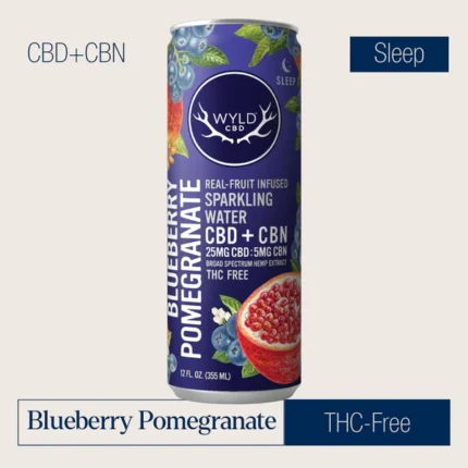 Blueberry Pomegranate CBD:CBN Sparkling Water