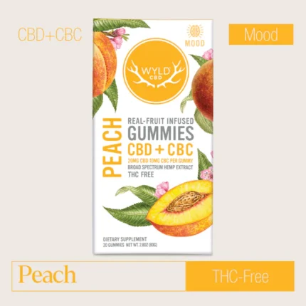 Peach CBD:CBC Gummies